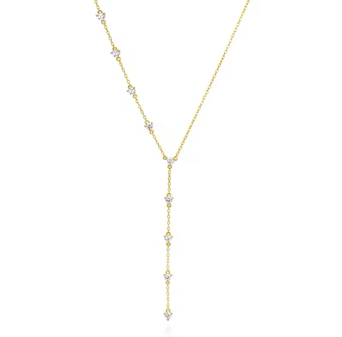 Zircon shed necklace