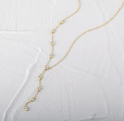 Zircon shed necklace